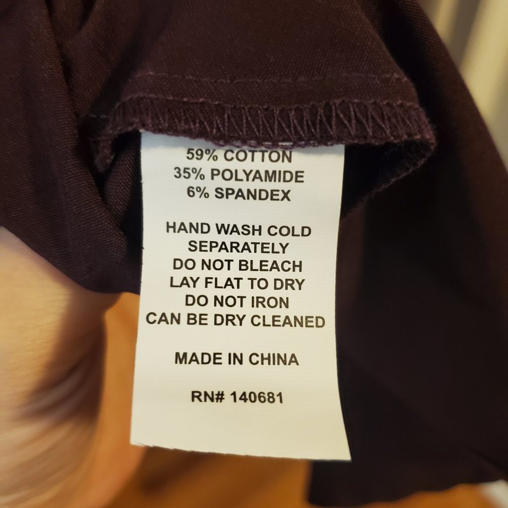 NWT Size XL/14 Unique Vintage Delores Swing Dress with Sleeves in Eggplant - Picture 4 of 9